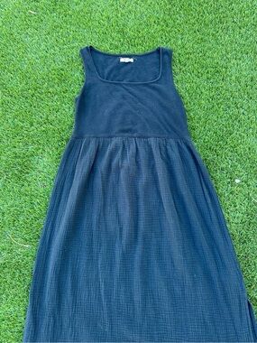 georgette smocked midi dress in backyard blooms Petite Georgette Smocked Midi Dress in Backyard Blooms